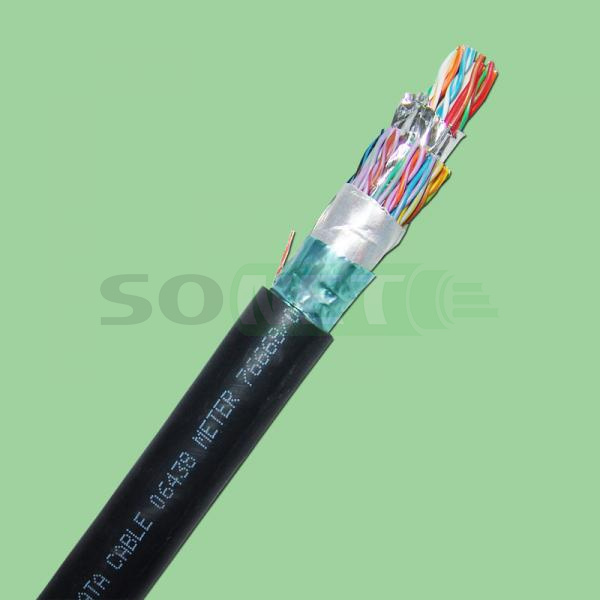 Кабель FTP 25 пар, кат.5, LSZH внешн.черн.(500м)