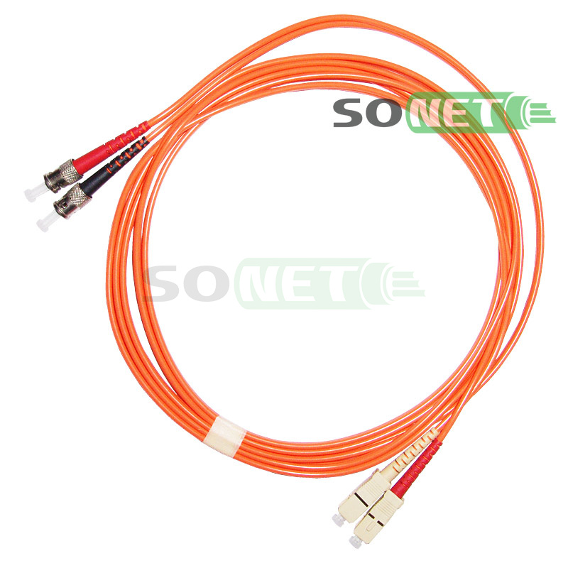 Шнур SC-ST, 62.5/125, Duplex, OM1, UPC, 5м