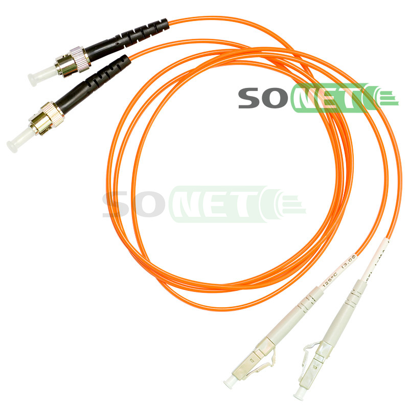 Шнур LC-ST, 62.5/125, Duplex, OM1, UPC, 5м