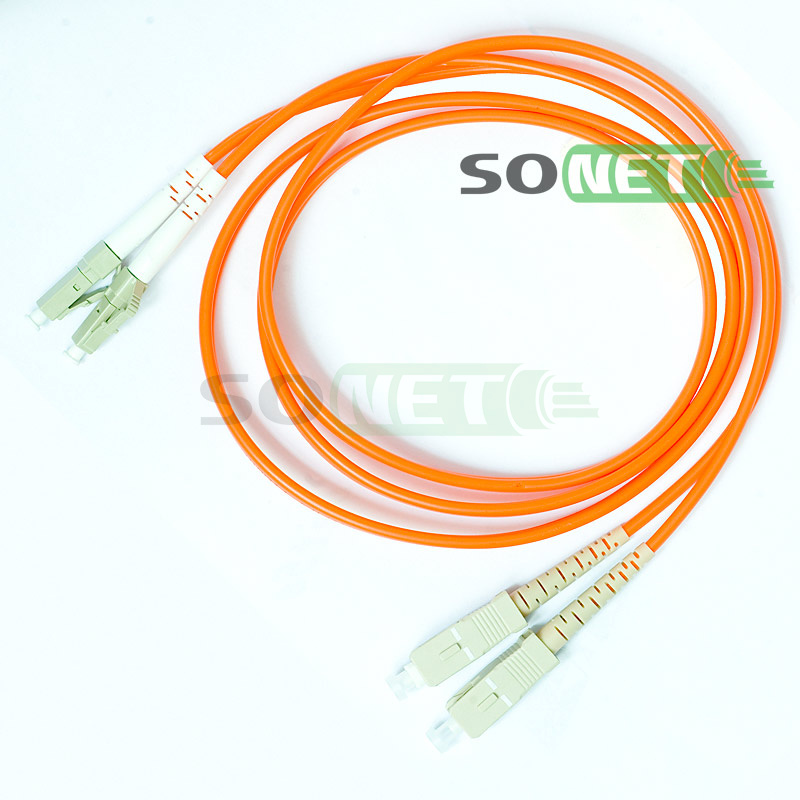 Шнур LC-SC, 62.5/125, Duplex, OM1, UPC, 5м