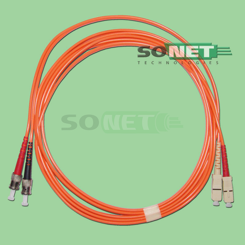 Шнур SC-ST, 50/125, Simplex, OM2, UPC, 1м
