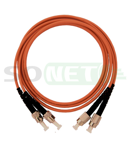 Шнур FC-ST, 50/125, Duplex, OM2, UPC, 1м