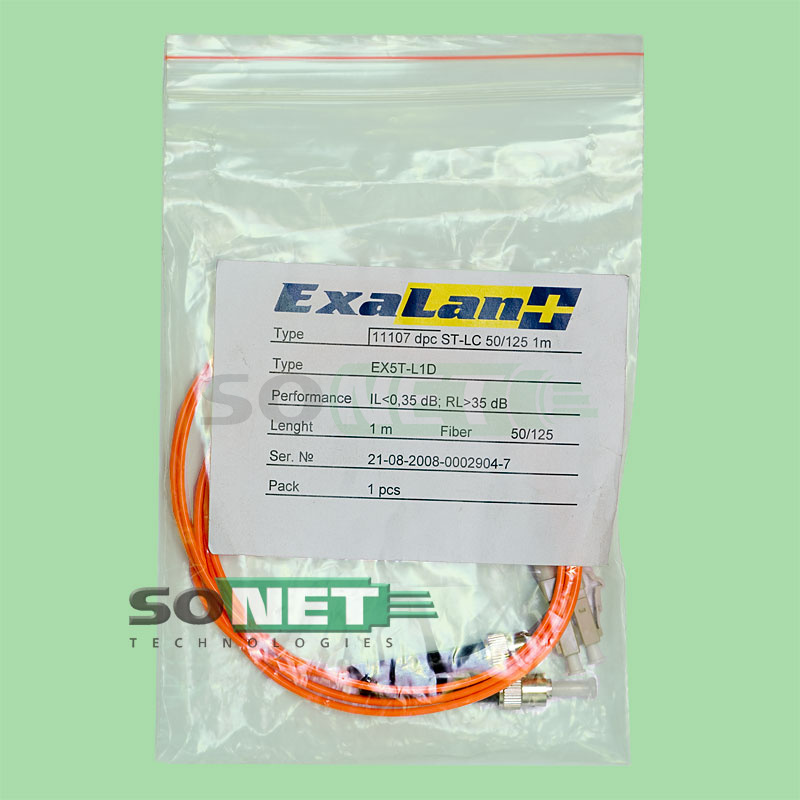 Шнур LC-ST, 50/125, Duplex, OM2, UPC, 2м
