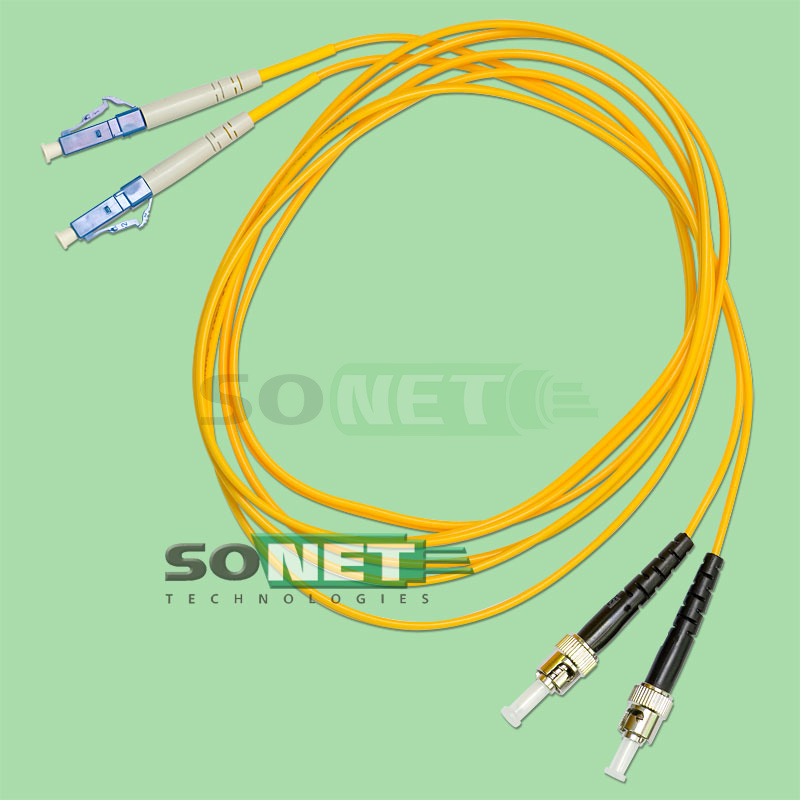 Шнур LC-ST, 9/125, Duplex, OS2, UPC, 2м