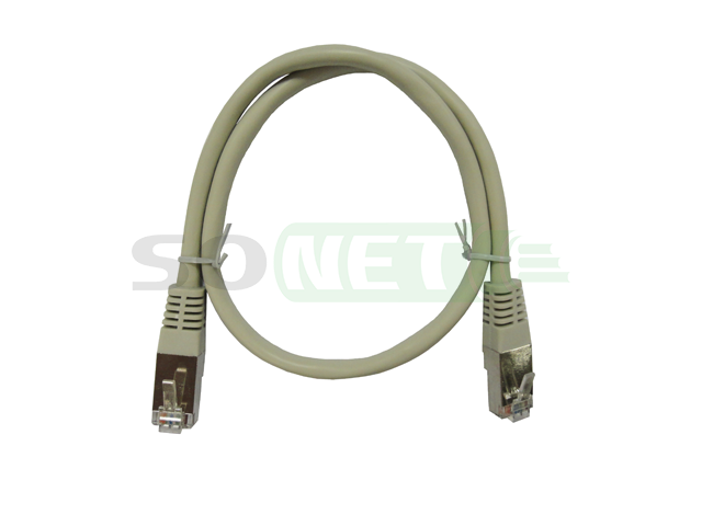 Патч корд FTP кат 5e, 0.5м PVC, серый