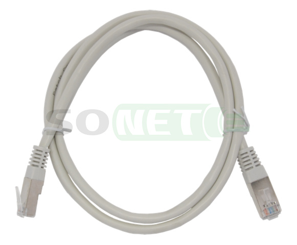 Патч корд FTP кат 5e, 1м PVC, серый