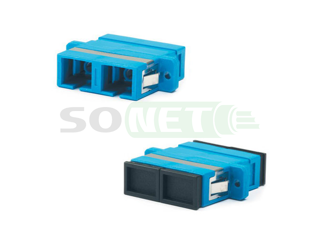 Адаптер проходной SC mm/sm, UPC, Duplex, Синий (Оптическая розетка ExaLan)