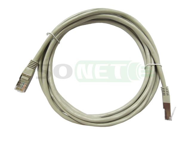 Патч корд FTP кат 5e, 3м PVC, серый