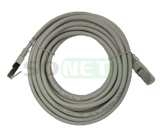 Патч корд FTP кат 5e, 5м PVC, серый