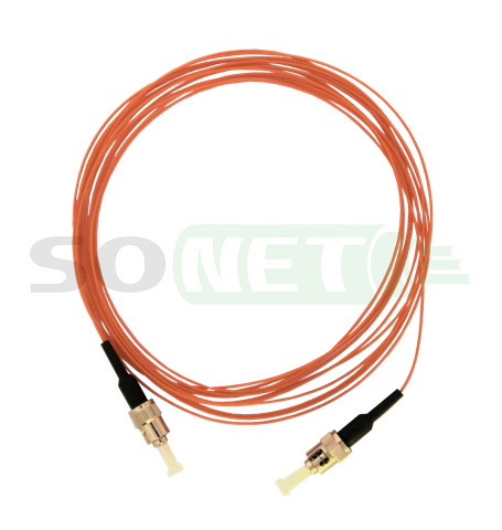 Шнур 2 пигтейла ST-ST, 50/125, OM2, 0.9мм, 2x2м