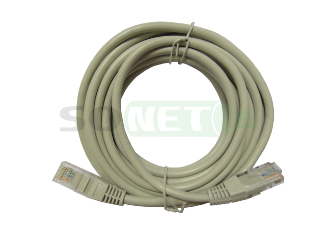 Патч корд UTP кат.5e, 5м PVC серый