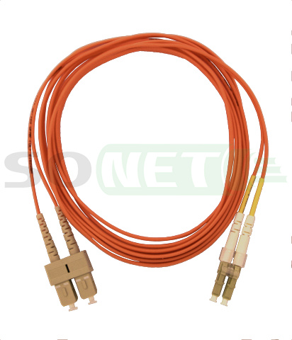 Шнур LC-SC, 50/125, Duplex, OM2, UPC, 3м, 2.0 мм