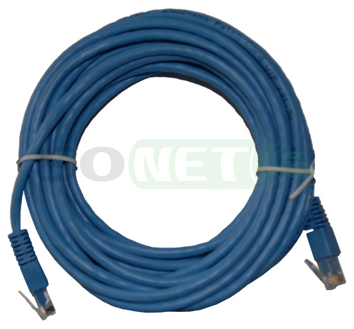 Патч-корд UTP кат.5e, 5м PVC синий (СКС Exalan+)
