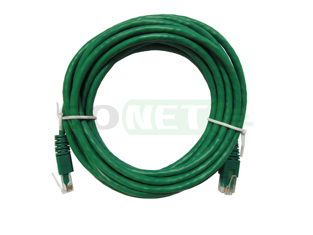 Патч-корд UTP кат.5e, 5м PVC зеленый (СКС Exalan+)