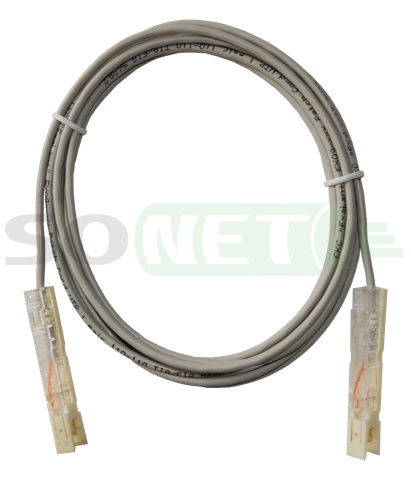 СКС"Exalan+" патч-корд UTP 1 пара 110-110, PVC,  3м, серый