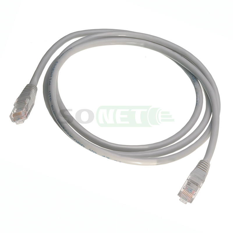 Патч корд UTP кат 5e, 1м, PVC, серый (СКС Exalan+)