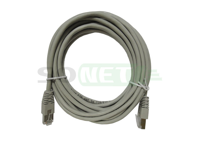 Патч корд FTP кат 5e, 5м PVC, серый (СКС Exalan+)