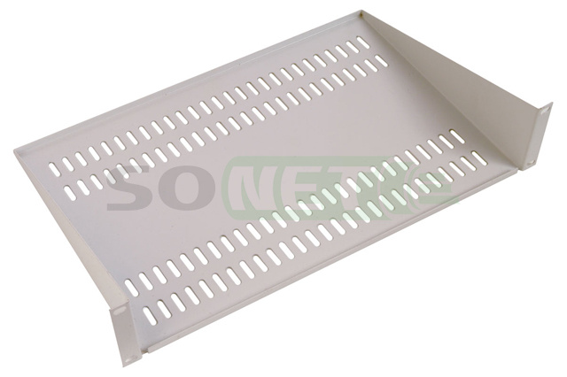 Полка 19" 2U перфорир. консольная Г=400мм до 20кг