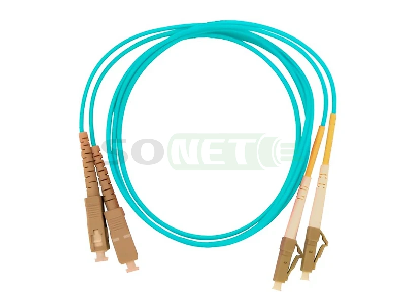 Шнур LC-SC, 50/125, Duplex, OM3, UPC, 1м