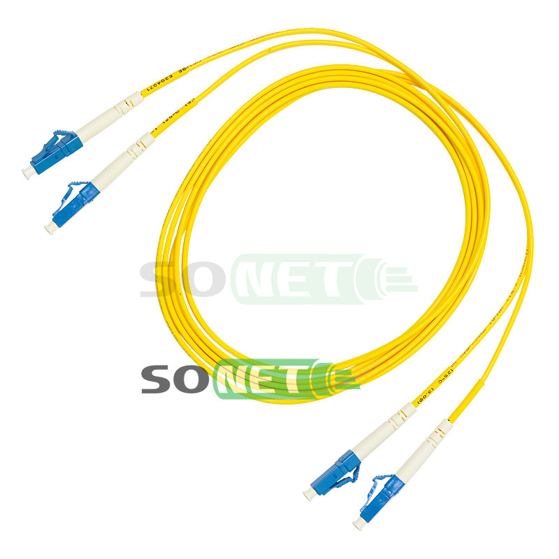 Шнур LC-LC, 9/125, Duplex, G657A, UPC, 1м