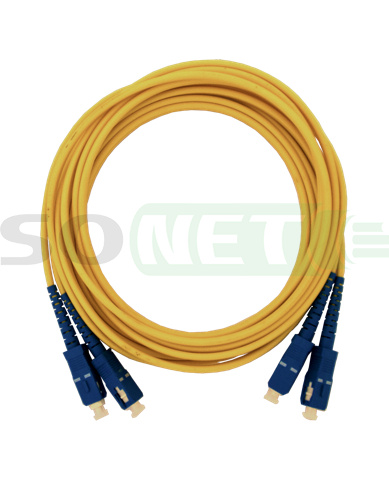 Шнур SC-SC, 9/125, Duplex, G657A, UPC, 2м