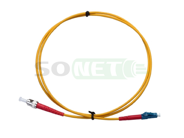 Шнур LC-ST, 9/125, Simplex, OS2, APC-UPC, 2м