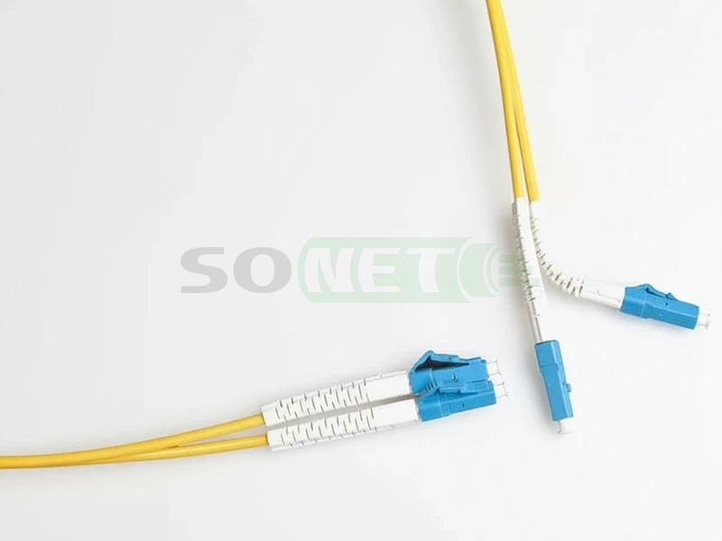 Шнур LC-LC, 9/125, Duplex, OS2, UPC, 1м FLEX ANGLE BOOT