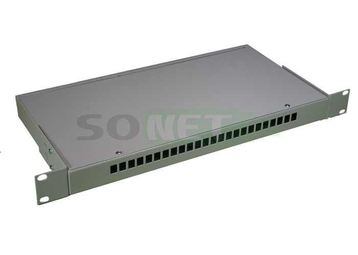 Оптический кросс 19" 1U до 32 портов SC ( сплошная панель)