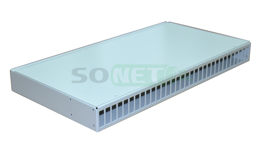 Оптический кросс 19" 1U до 32 портов SC DUPLEX ( сплошная панель)