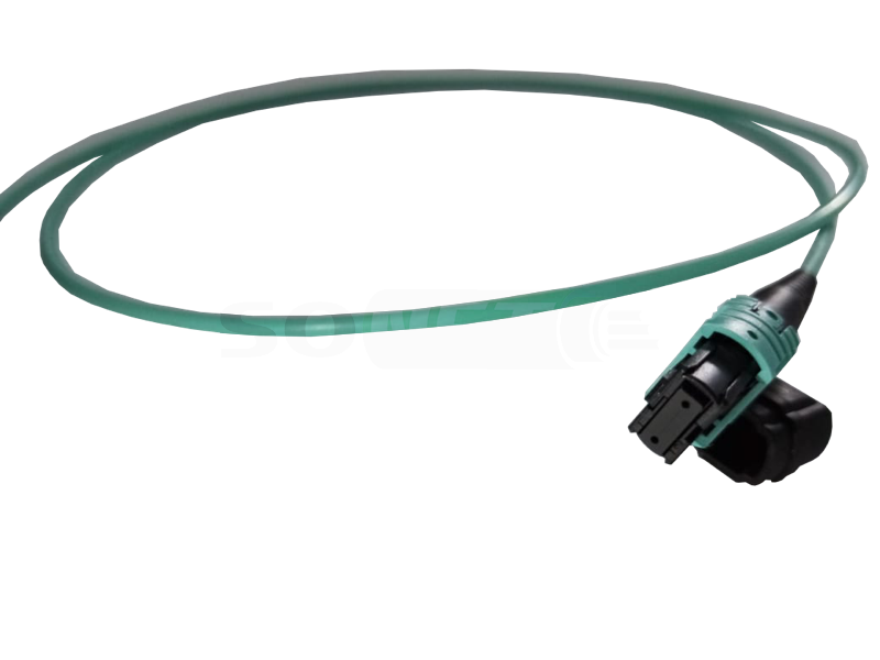 Шнур MPO(F)-MPO(F) 12 волокон, тип B, 50/125, низкие потери, OM3, 1м