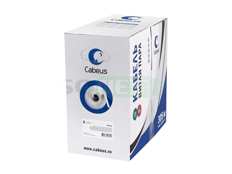 Витая пара UTP 4 пары, кат 5е, PVC, 305м