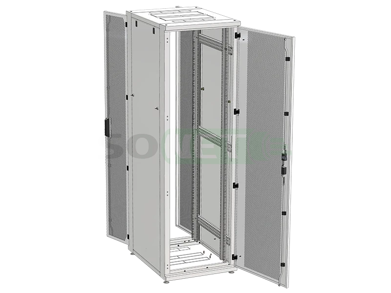 Шкаф серверный напольный 19'' 45U (600х1200) дверь перфорация, распашные перфорация 
