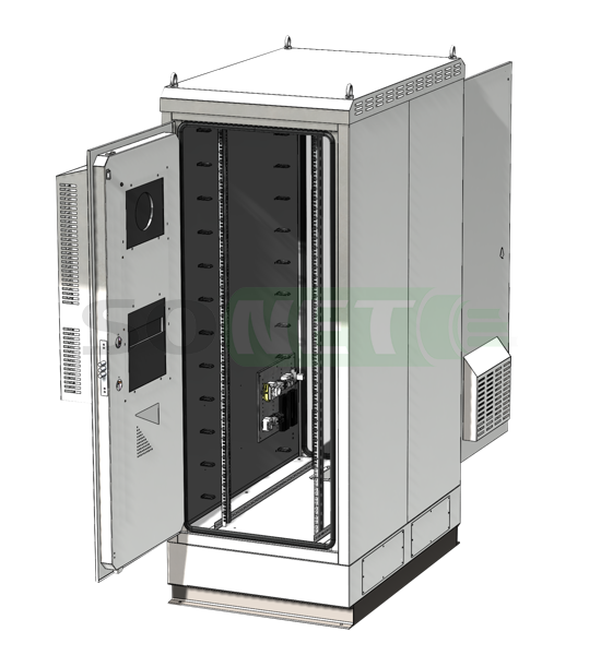 Шкаф климатический напольный 42U 800х1300, сэндвич-панель, укомплектованный,(двери 2, на петлях) Н-3