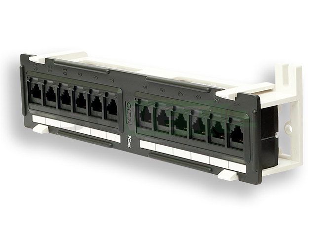 Патч панель настенная 12xRJ-45, кат 5e