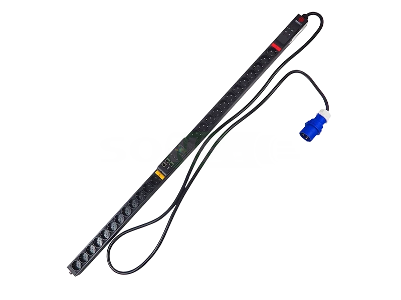 БРП (PDU) Metered BNH B800.M, Schuko х 24, 1451х52х44,4 мм (ВхШхГ), 32А, 1ф, вход IEC 309 32A P+N+E,