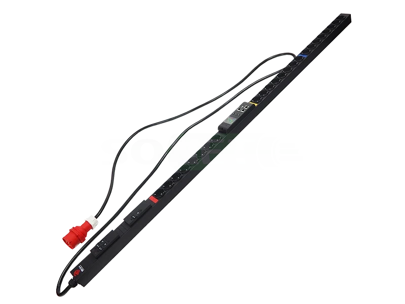 БРП (PDU) Metered BNH B800.M, Schuko х 24, 1650х52х44 мм (ВхШхГ), 16А, 3ф, вход IEC 309 16A 3P+N+E, 