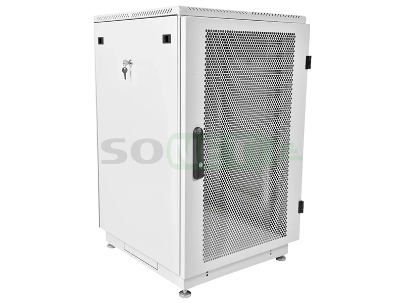 Шкаф 19" напольный серверный 24U (600х800) дверь перфорированная 2 шт.