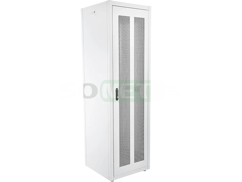 Шкаф телекоммуникационный напольный 19" 42U (600х600) дверь перфорированная 2 шт.