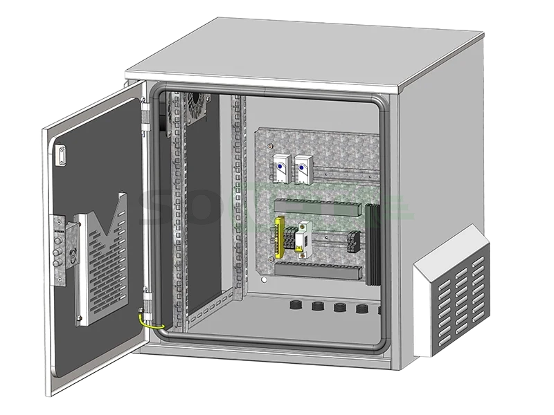Шкаф климатический навесной 9U 600х450, укомплектованный, П-2