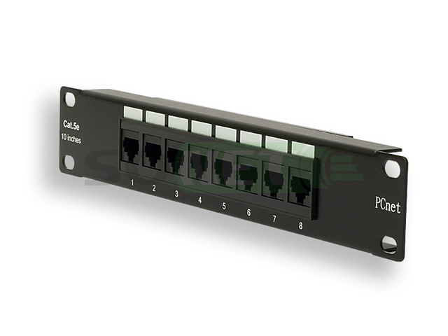Патч панель 10" 1U  8xRJ-45, кат 5e