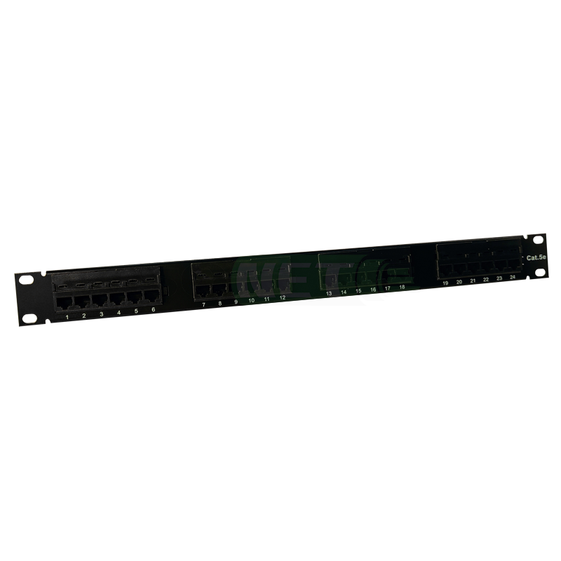 Патч панель UTP 19" 1U 24xRJ-45/IDC110 кат 5e (СКС Exalan+)