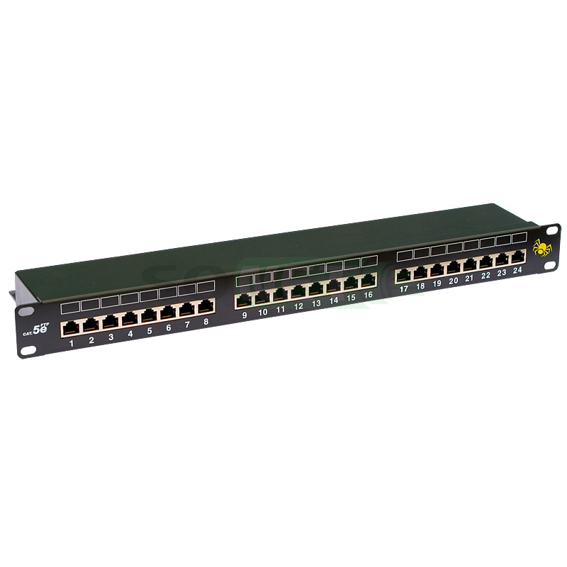 Патч панель FTP 19" 1U 24xRJ-45/Krone, кат 5e (СКС Exalan+)