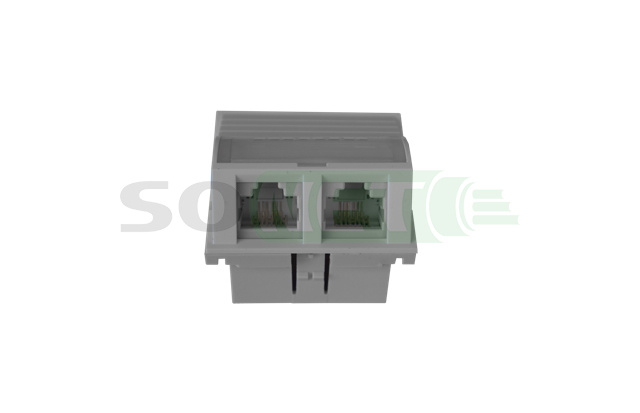 Модульная розетка внутр. 2хRJ45 кат.6