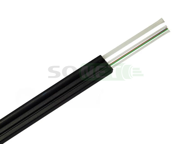 COVLINE FTTx (2D-D) 1 волокно G.657 A1, Black LSZH, 1000 м. кабель оптический с дополнительный силовым элементом(стеклопластиковый пруток)