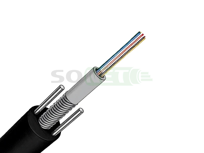 COVLINE ARMORED 16 волокон SM G652D 1.0mm steel wire, OD8.0mm, PE, 2.7kN
